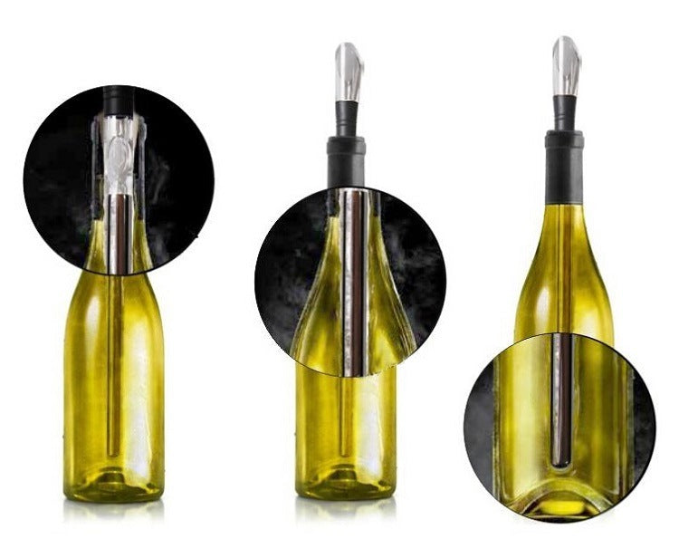 Eco-Friendly Wine Chiller Stick with Pour Spout