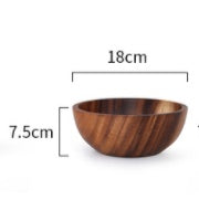 Eco-Friendly Wooden Fruit and Salad Bowl