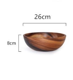 Eco-Friendly Wooden Fruit and Salad Bowl