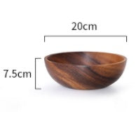 Eco-Friendly Wooden Fruit and Salad Bowl