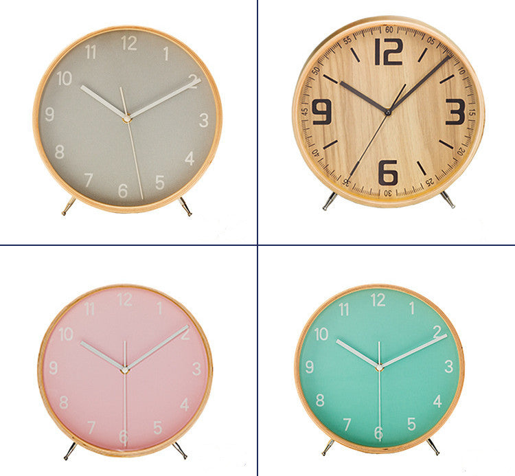 Eco-Friendly Round Wall Clock with Sustainable Wood Frame