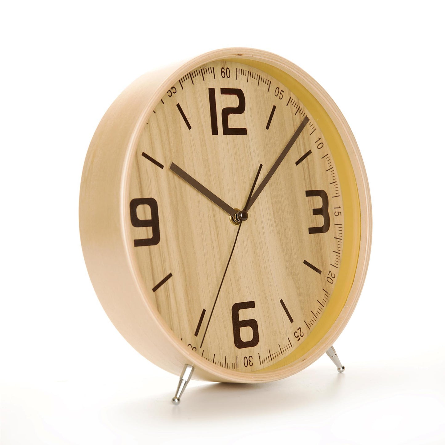 Eco-Friendly Minimalist Wood Quartz Table Clock