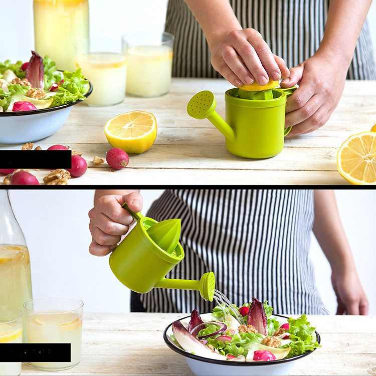 Dual-Function Citrus Juicer and Watering Can in Green
