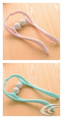 U-Shaped Neck and Shoulder Massager with Dual Handles and Roller Balls