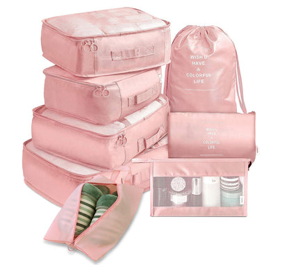 Eco-Friendly Travel Packing Cubes & Bags Set for Sustainable Organization