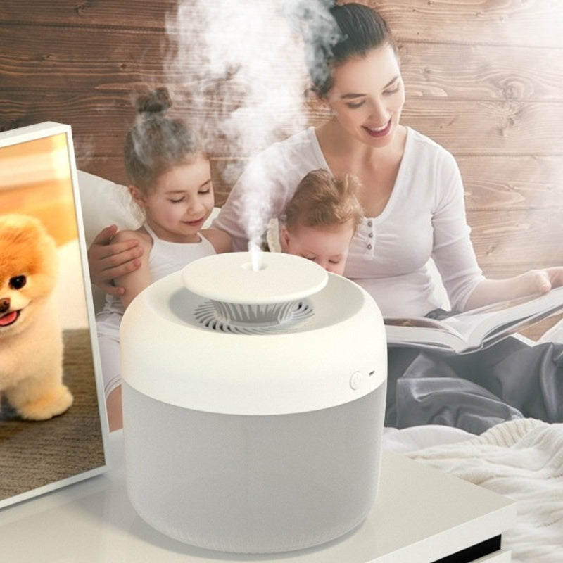 Eco-Friendly Cylindrical Humidifier for Wellness and Air Quality