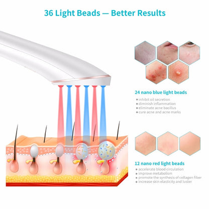 Handheld LED Acne Therapy Device for Clearer Skin