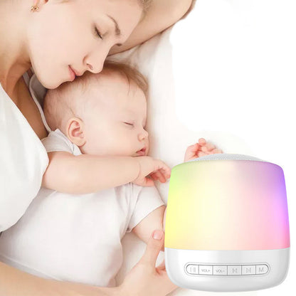 Colorful LED White Noise Bluetooth Speaker for Relaxation