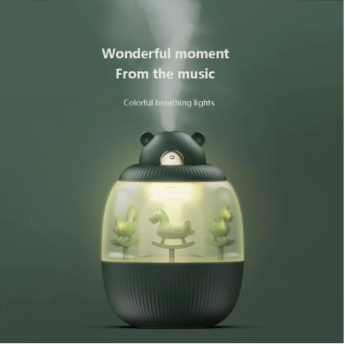 Eco-Friendly Aromatherapy Humidifier in Dark Green