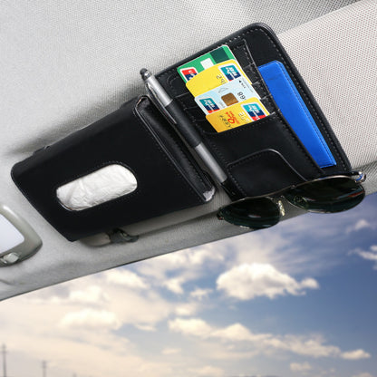 Eco-Friendly Car Sun Visor Tissue Box with Card Holder
