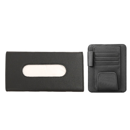 Eco-Friendly Car Sun Visor Tissue Box with Card Holder