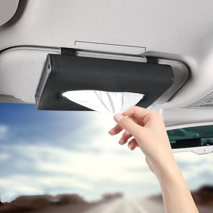 Eco-Friendly Car Sun Visor Tissue Box with Card Holder