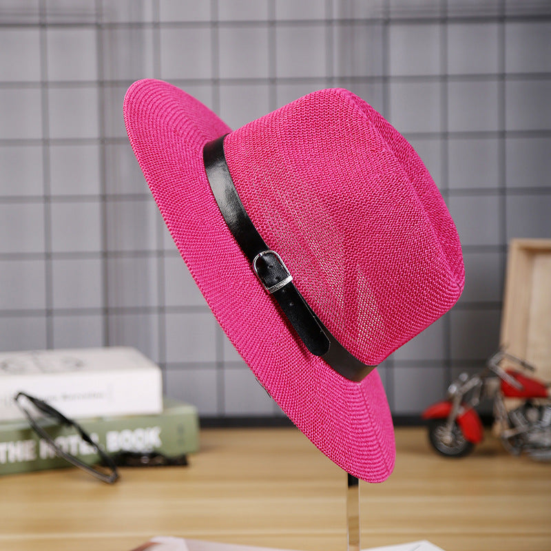 Sun-Proof Autumn Straw Hat for Seniors