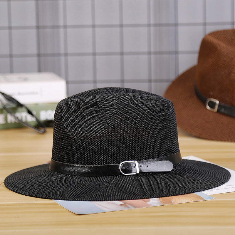 Sun-Proof Autumn Straw Hat for Seniors