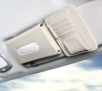 Eco-Friendly Car Sun Visor Tissue Box with Card Holder