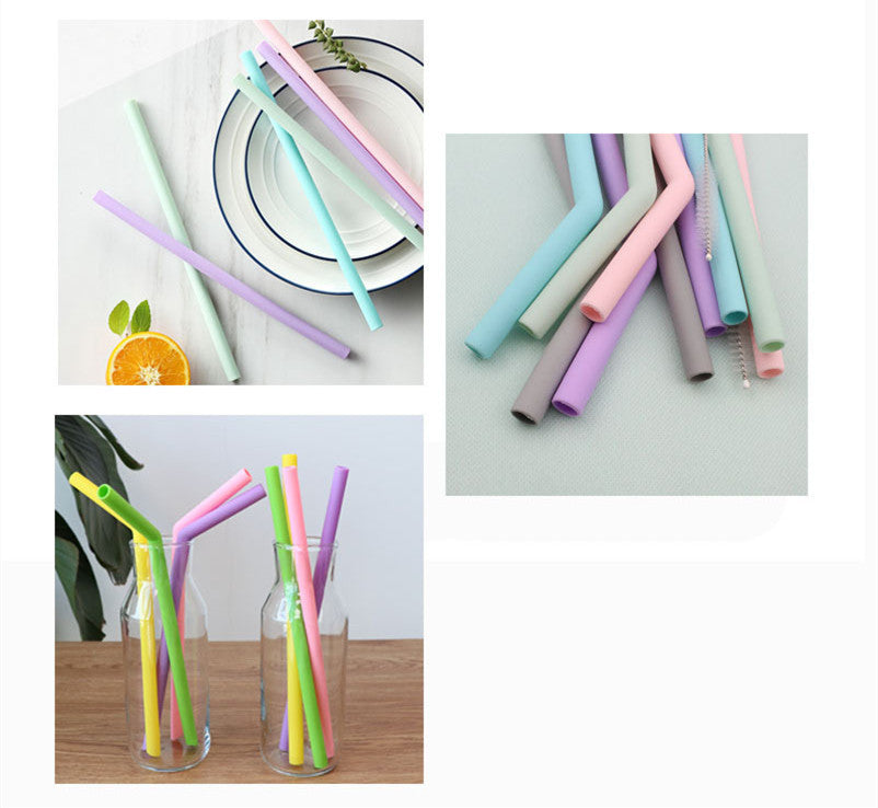 Eco-Friendly Silicone Folding Baby Bottles with Straw