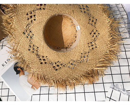 Eco-Friendly Wide-Brim Straw Sun Hat for Sustainable Sun Protection