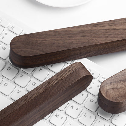 Eco-Friendly Walnut Storage Box for iPad & Stylus