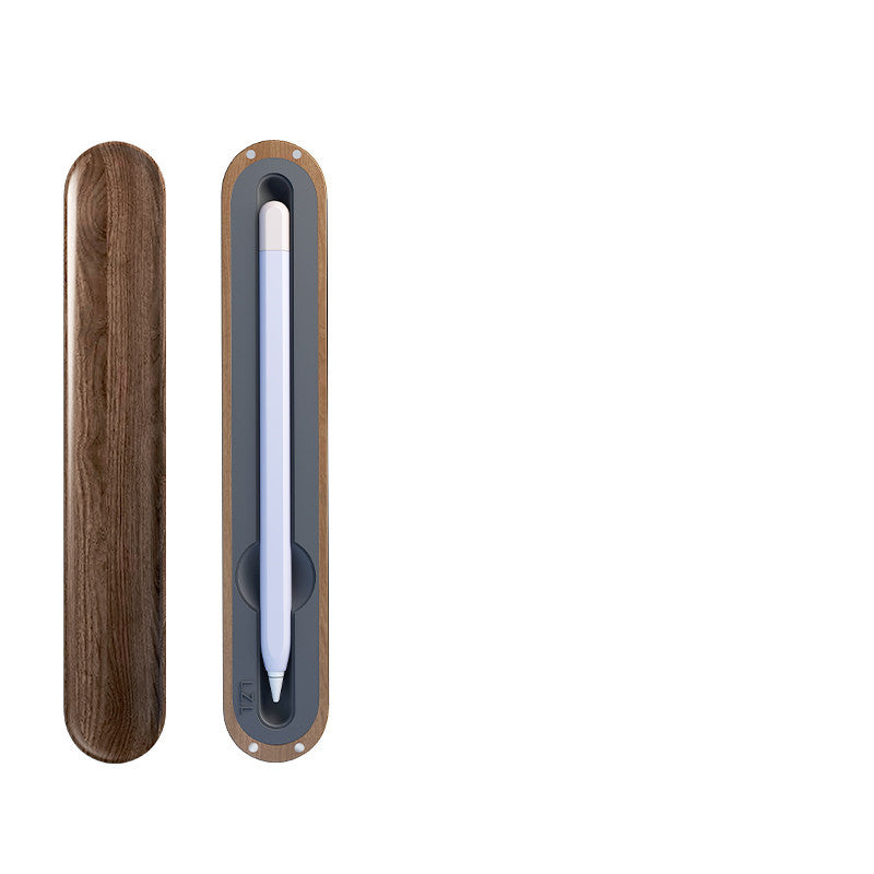 Eco-Friendly Walnut Storage Box for iPad & Stylus