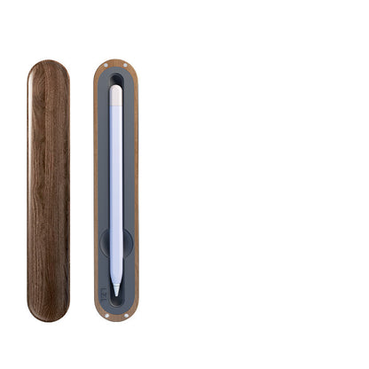 Eco-Friendly Walnut Storage Box for iPad & Stylus