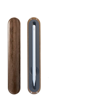Eco-Friendly Walnut Storage Box for iPad & Stylus