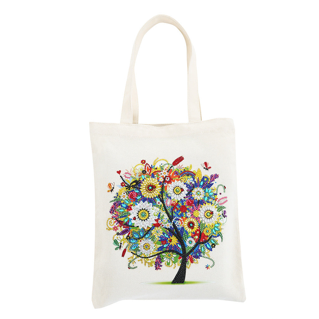 Eco-Friendly DIY Diamond Painting Tote Bag