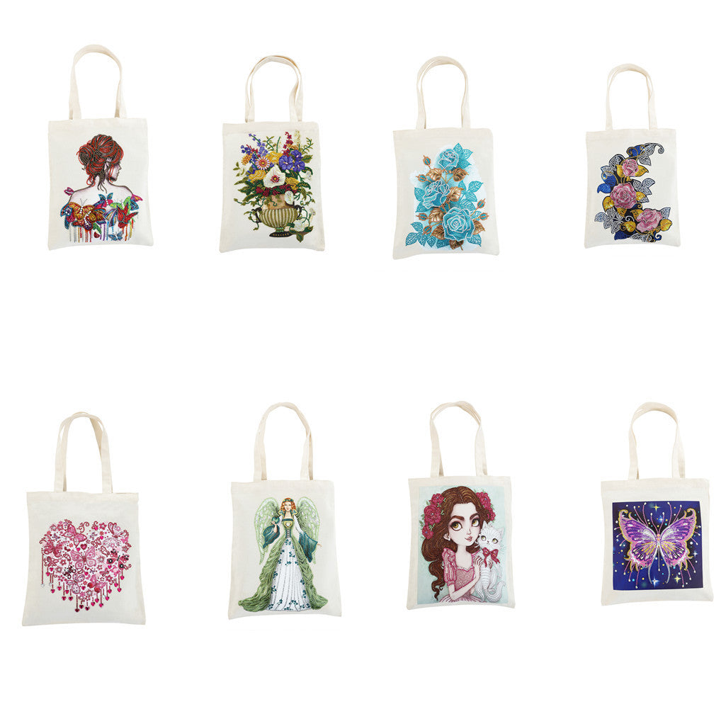 Eco-Friendly DIY Diamond Painting Tote Bag