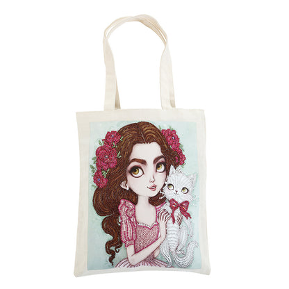 Eco-Friendly DIY Diamond Painting Tote Bag
