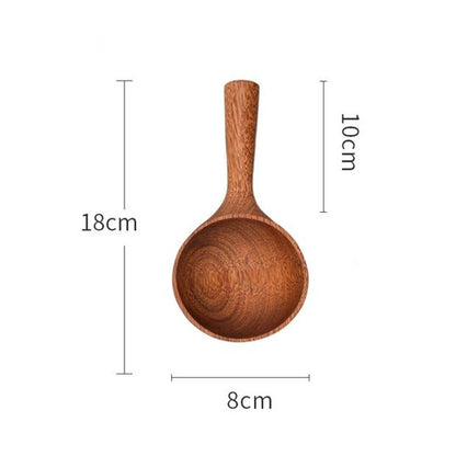 Natural Wooden Scoops for Kitchen & Bath - Eco-Friendly, Durable, Biodegradable