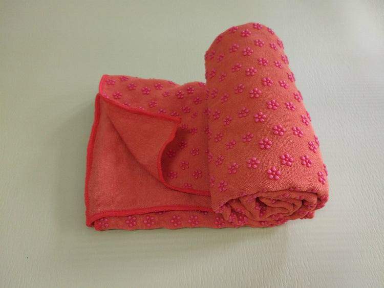 Eco-Friendly Microfiber Yoga Towel with Floral Design