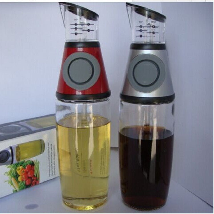 Eco-Friendly 500ml Glass Oil Dispenser for Kitchen