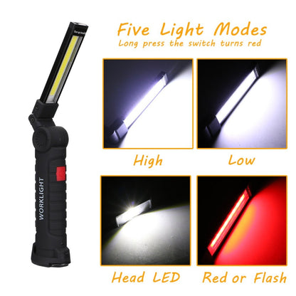 USB Rechargeable COB LED Tactical Flashlight & Lantern