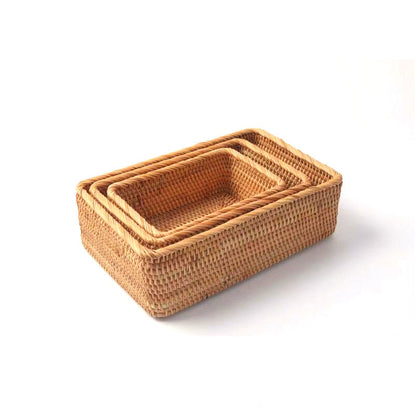 Eco-Friendly Rattan Stackable Storage Box