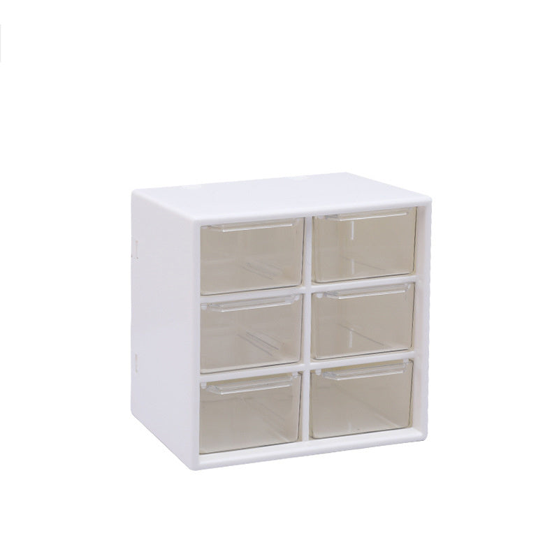 Eco-Friendly Rectangular Storage Organizer with Transparent Drawers
