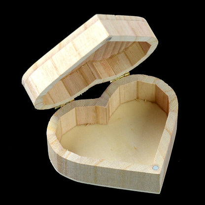 Heart-Shaped Eco-Friendly Wooden Box