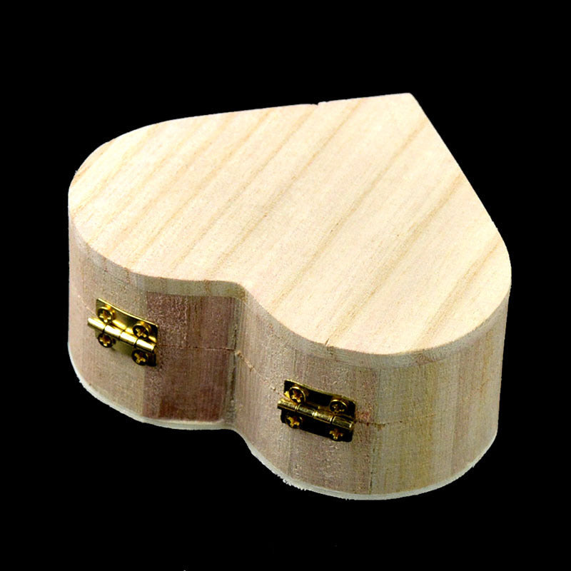 Heart-Shaped Eco-Friendly Wooden Box