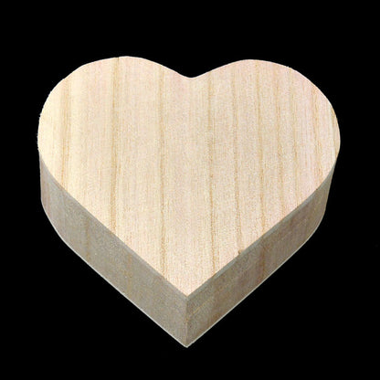 Heart-Shaped Eco-Friendly Wooden Box