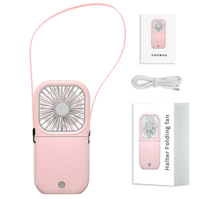 Portable Neckband Fan with Dual Cooling Blades