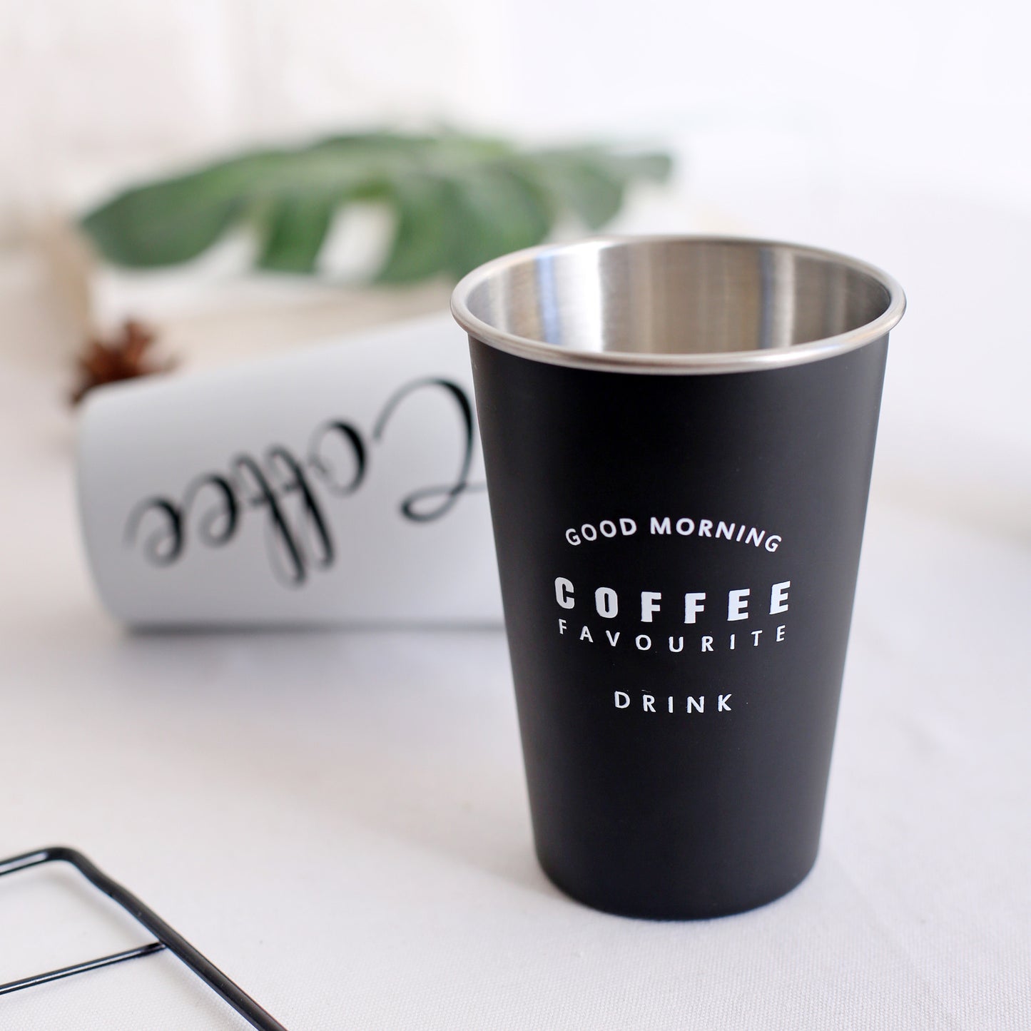 Eco-Friendly Stainless Steel Cups with Lids & Straws 350ml