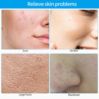 Eco-Friendly Electric Facial Cleansing Brush - Silicone Bristles, Rechargeable, Pink/Blue/Purple