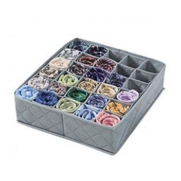 Eco-Friendly Bamboo Charcoal Storage Box with 30 Grids
