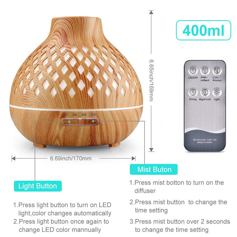 Colorful LED Air Purifier with Remote Control