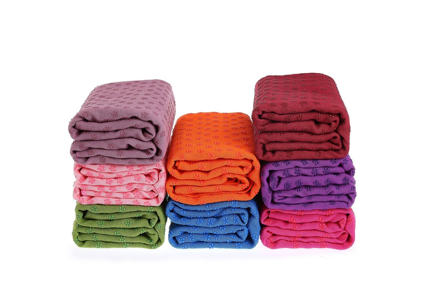 Eco-Friendly Microfiber Yoga Towel with Floral Design