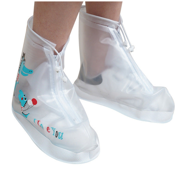 Waterproof Reusable Shoe Covers with Cartoon Designs