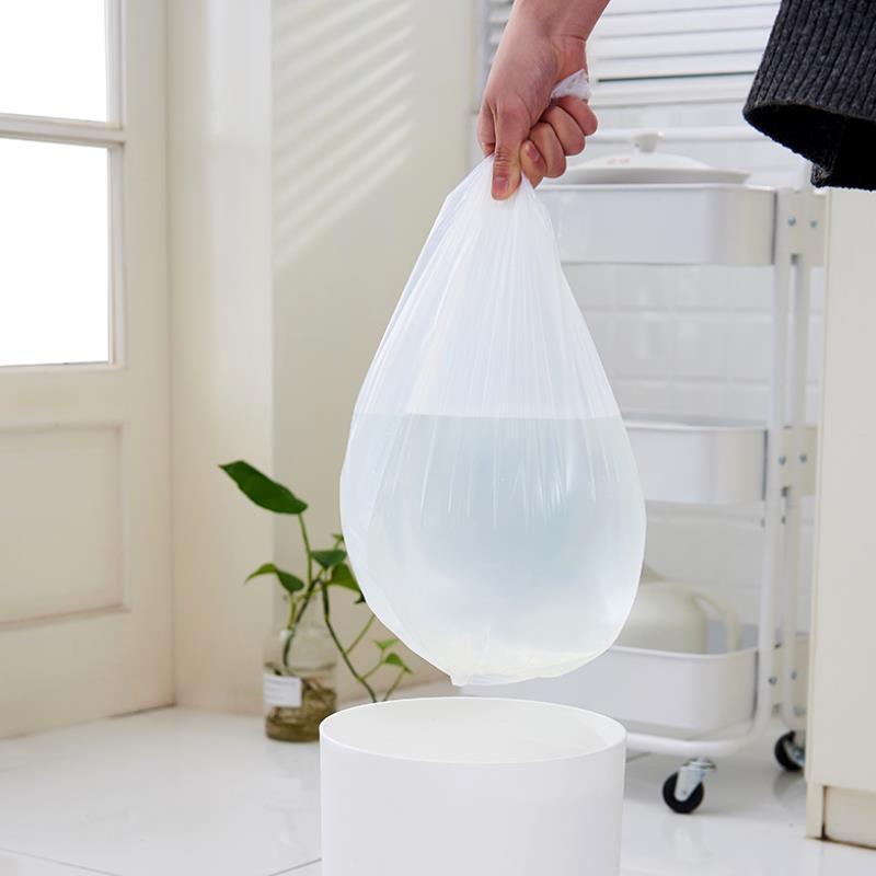 Biodegradable White Garbage Bags - Eco-Friendly Waste Solution
