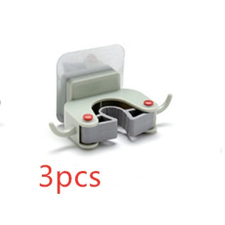 Eco-Friendly Wall-Mounted Mop and Broom Holder