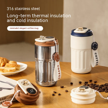Smart Digital Thermal Bottle Stainless Steel Coffee Mug (316 Steel)