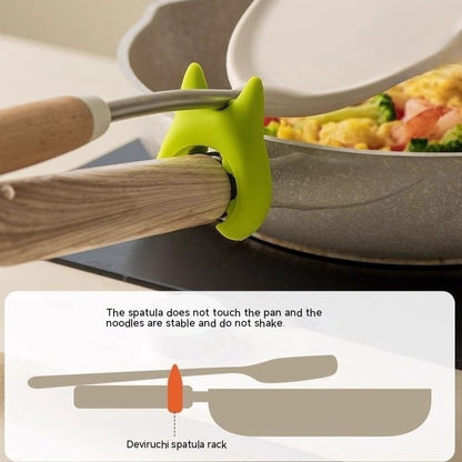 Eco-Friendly Silicone Spatula Holder for Mess-Free Cooking