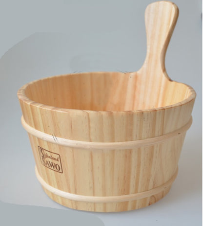 Eco-Friendly Wooden Barrel and Spoon Spa Set