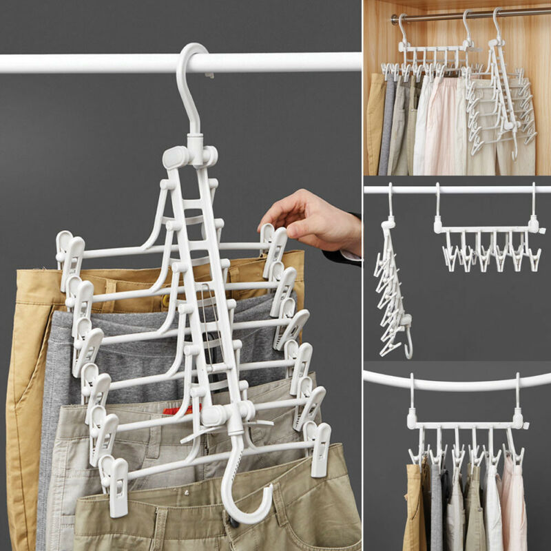 Space-Saving Multi-Layer Clothes Hanger in Vertical Cascading Design